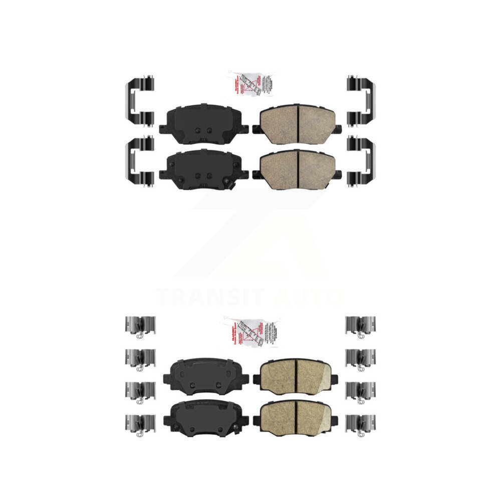 AmeriBRAKES - KNF-101334 - Front and Rear Disc Brake Pad Kits