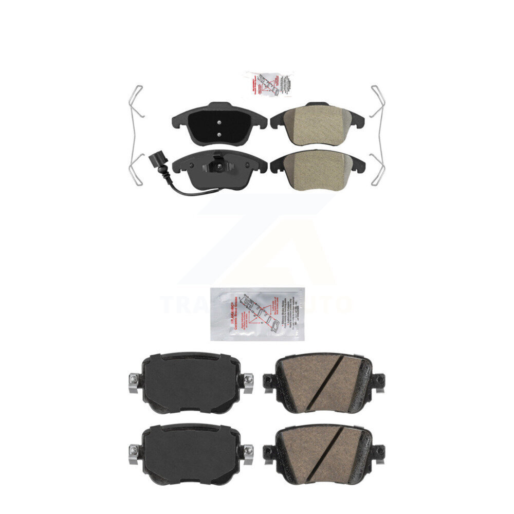 AmeriBRAKES - KNF-101338 - Front and Rear Disc Brake Pad Kits