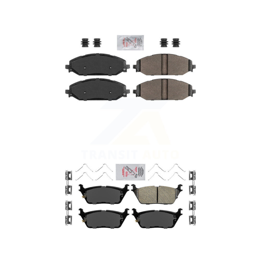 AmeriBRAKES - KNF-101343 - Front and Rear Disc Brake Pad Kits