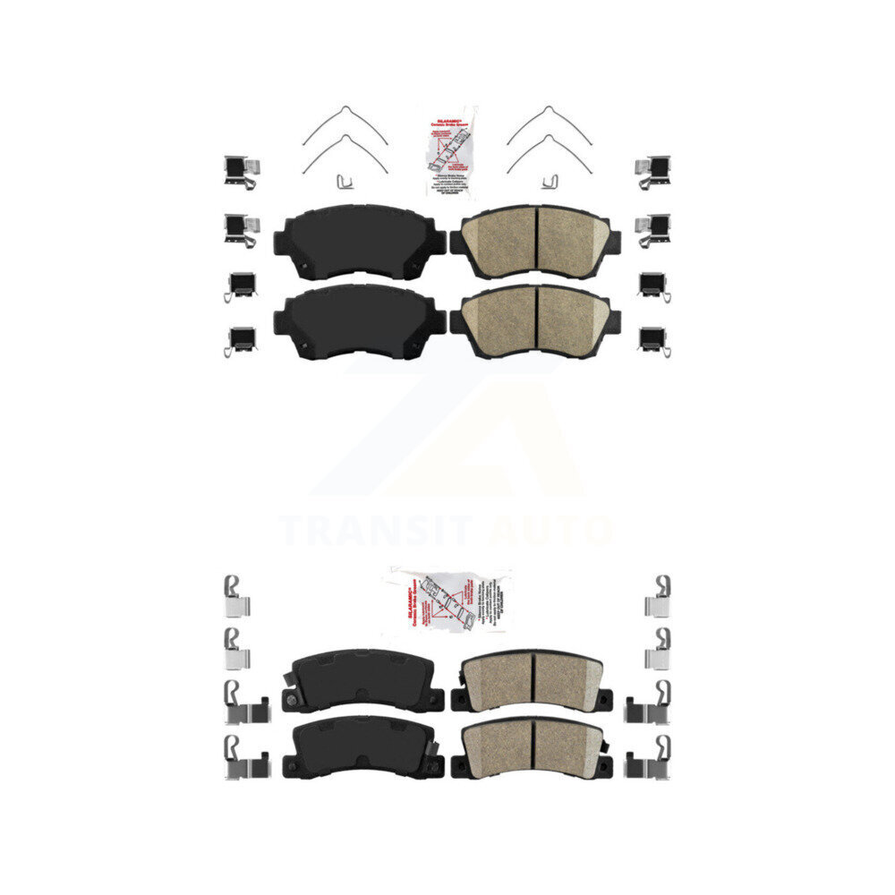 AmeriBRAKES - KNF-101361 - Front and Rear Disc Brake Pad Kits