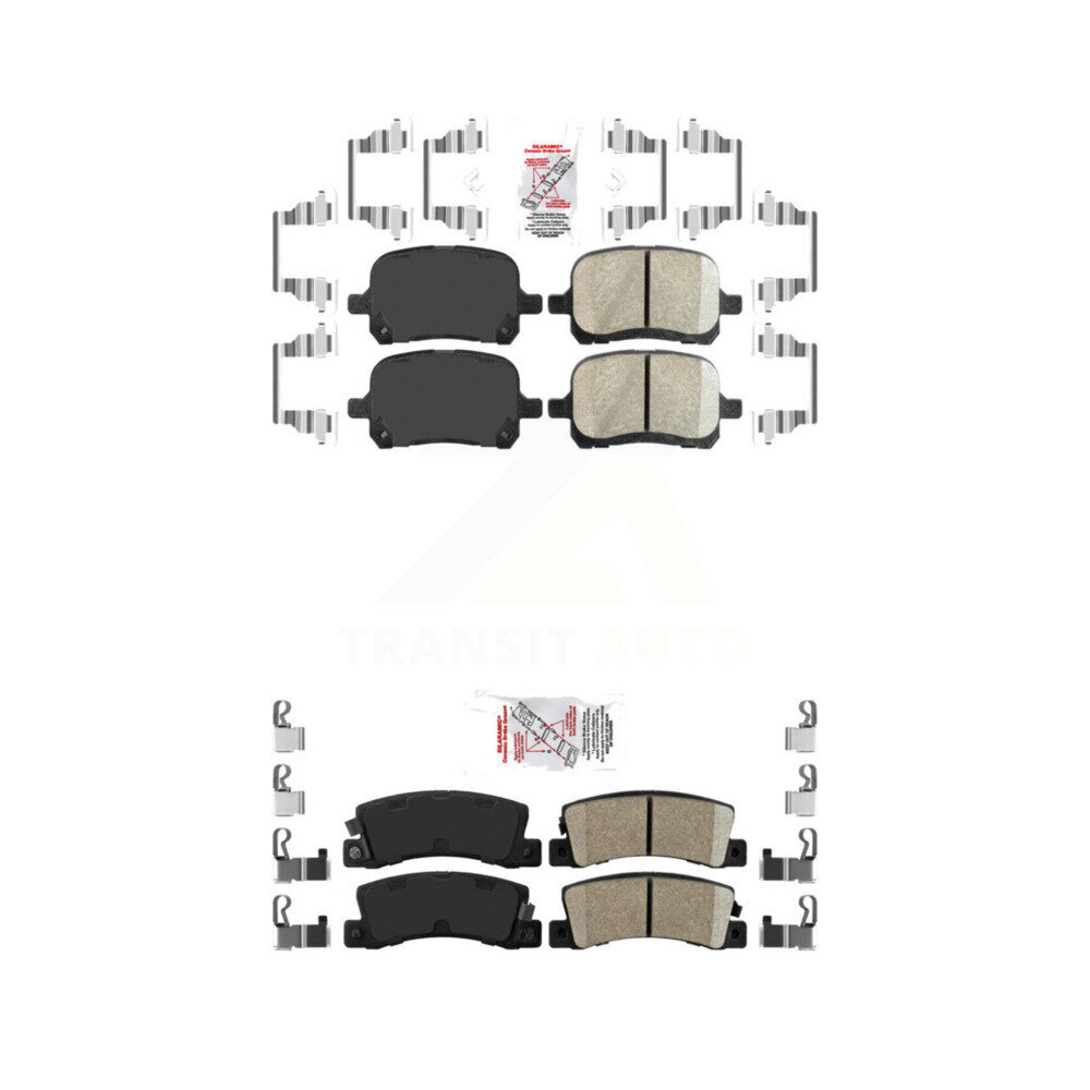 AmeriBRAKES - KNF-101362 - Front and Rear Disc Brake Pad Kits