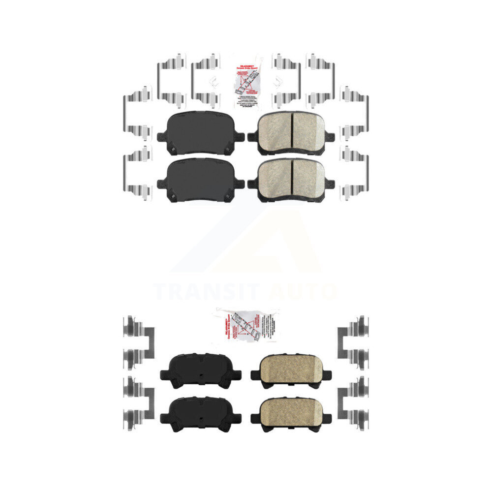 AmeriBRAKES - KNF-101363 - Front and Rear Disc Brake Pad Kits