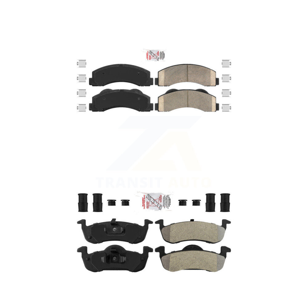 AmeriBRAKES - KNF-101367 - Front and Rear Disc Brake Pad Kits