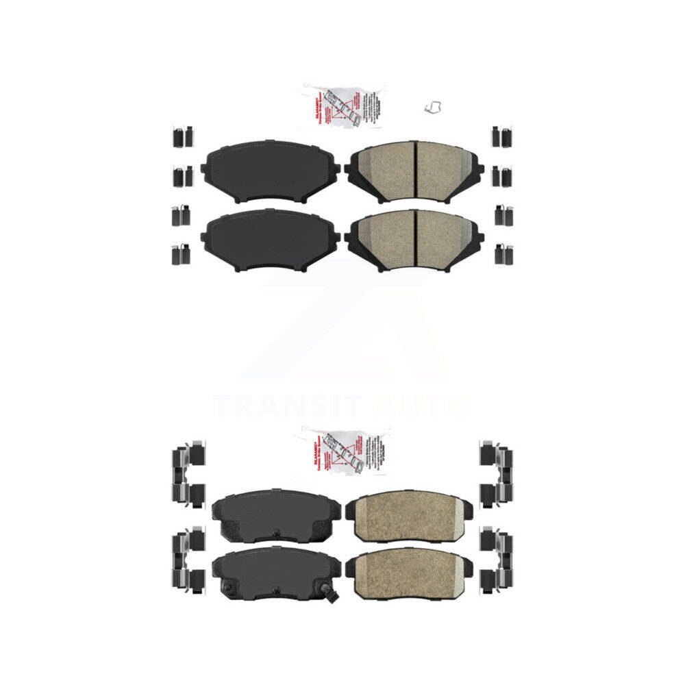 AmeriBRAKES - KNF-101374 - Front and Rear Disc Brake Pad Kits