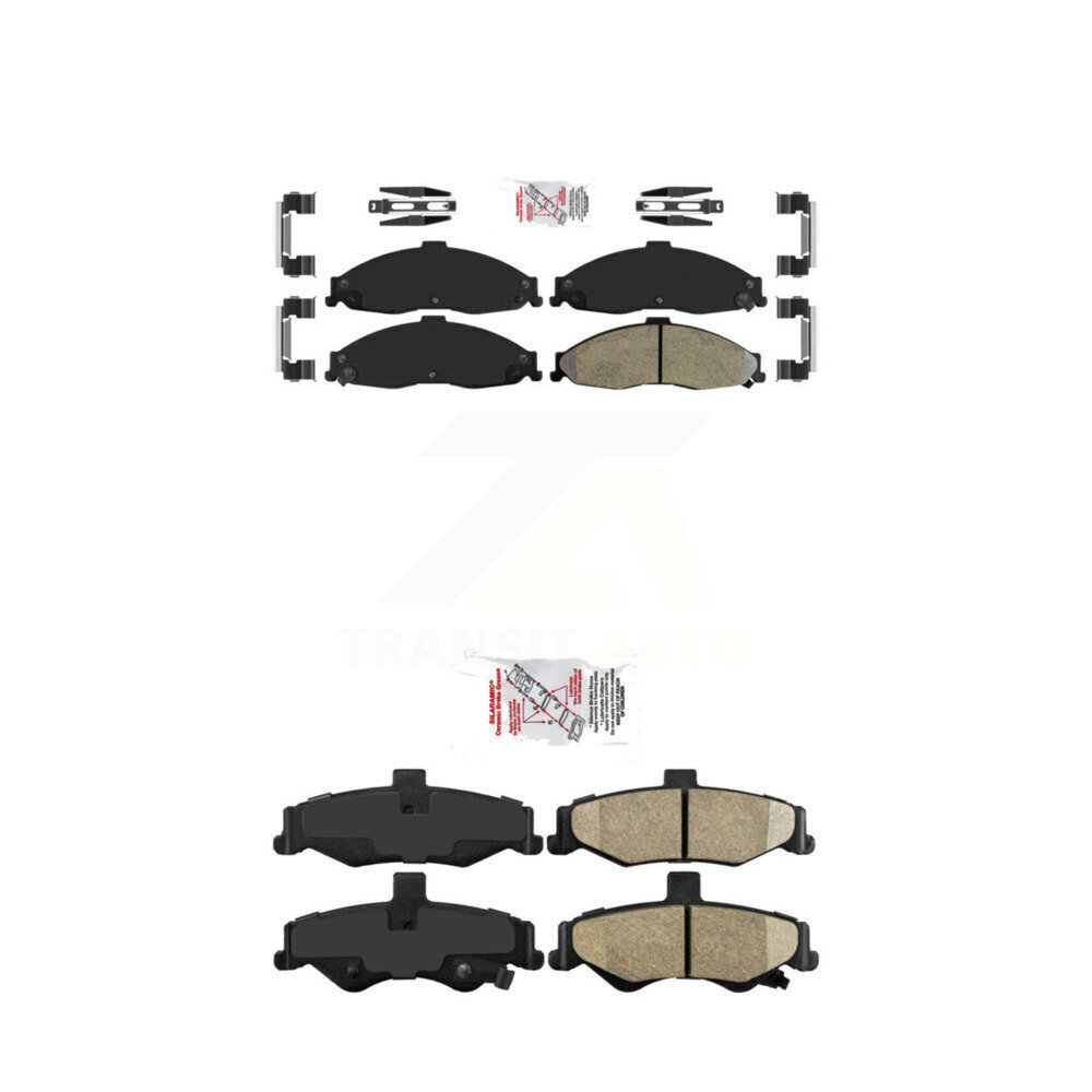 AmeriBRAKES - KNF-101375 - Front and Rear Disc Brake Pad Kits