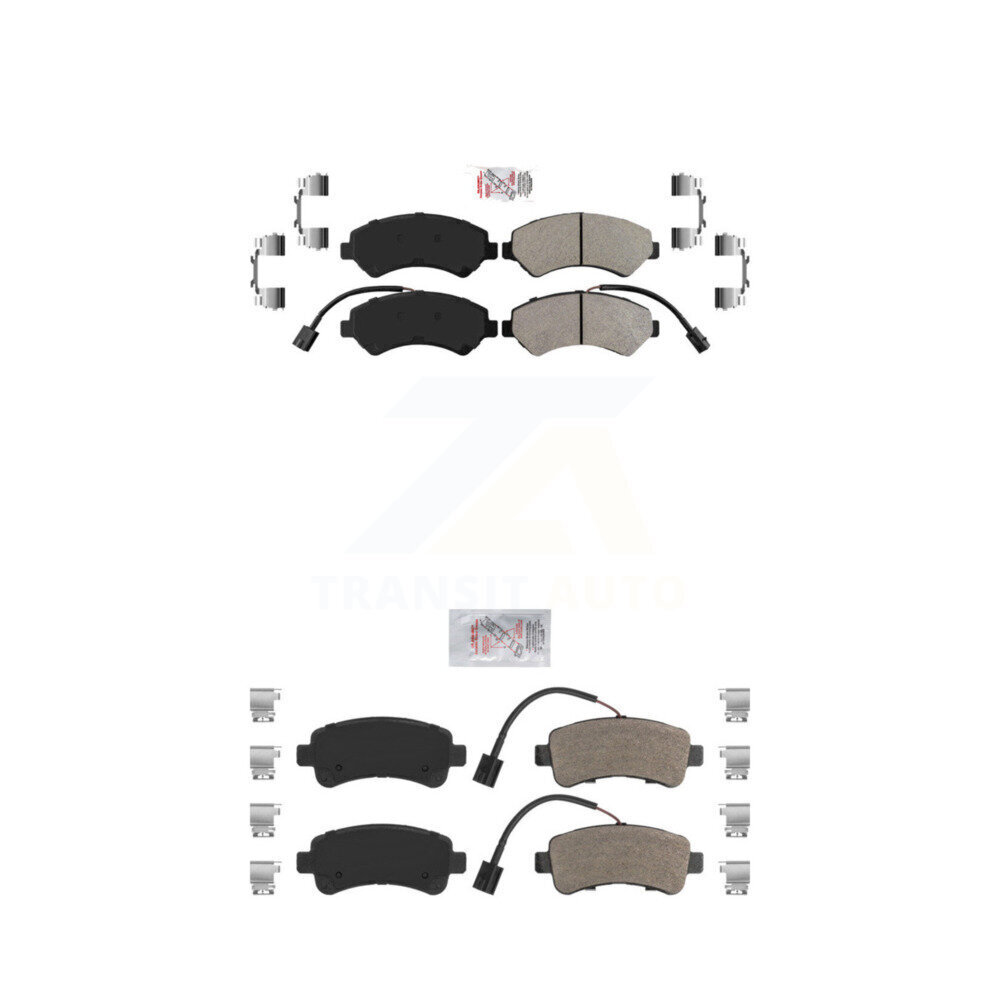 AmeriBRAKES - KNF-101387 - Front and Rear Disc Brake Pad Kits
