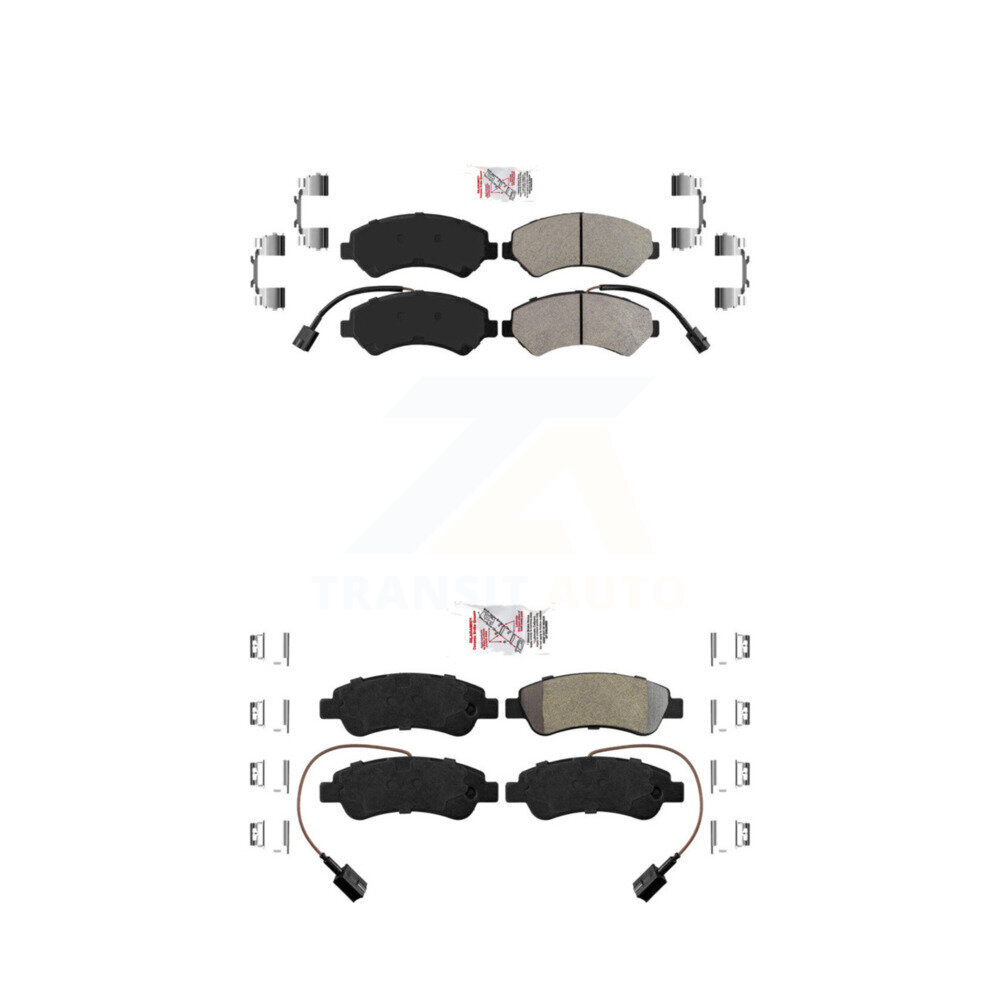 AmeriBRAKES - KNF-101389 - Front and Rear Disc Brake Pad Kits