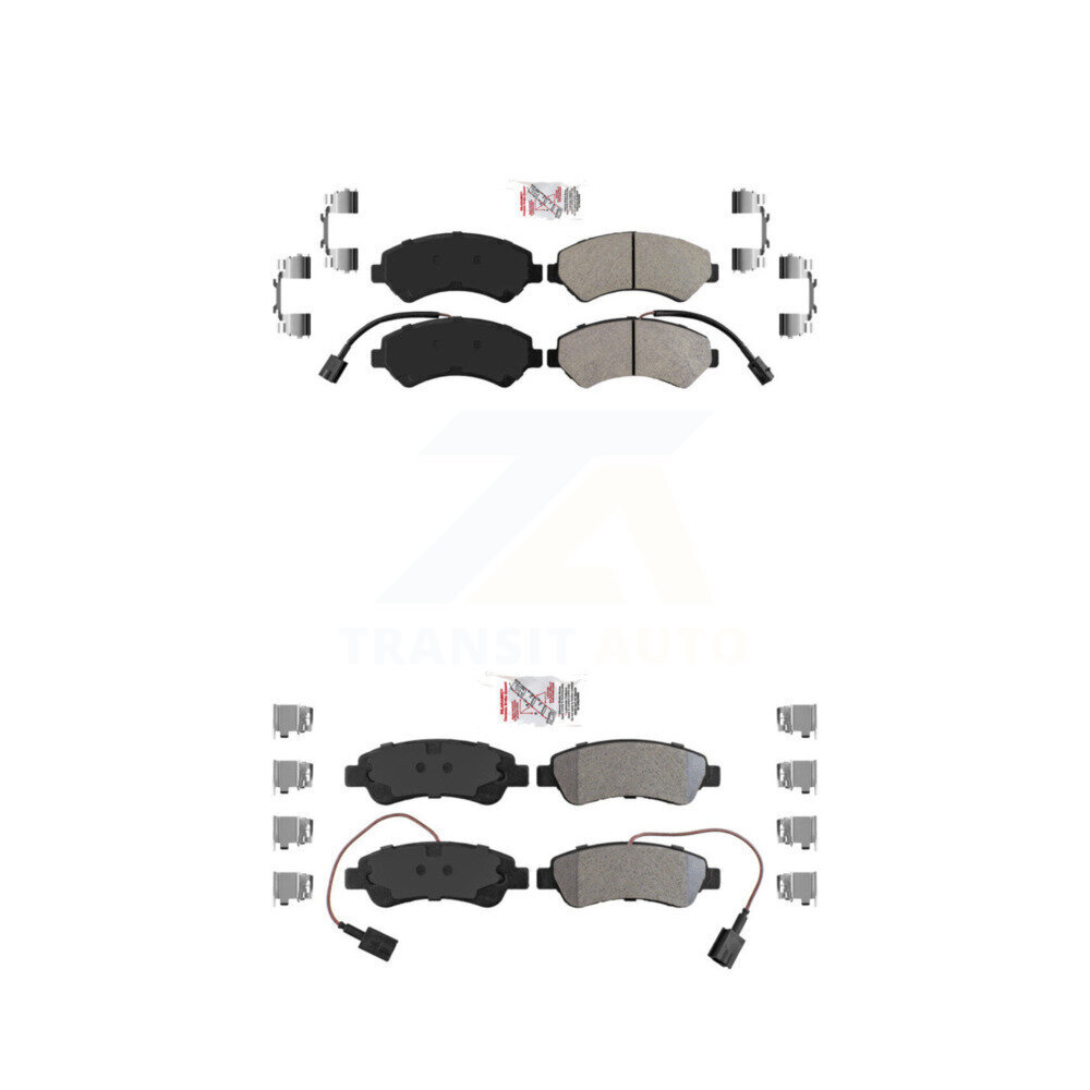 AmeriBRAKES - KNF-101390 - Front and Rear Disc Brake Pad Kits
