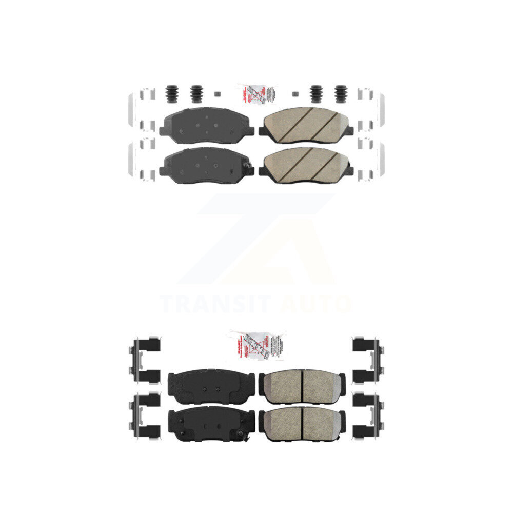 AmeriBRAKES - KNF-101394 - Front and Rear Disc Brake Pad Kits