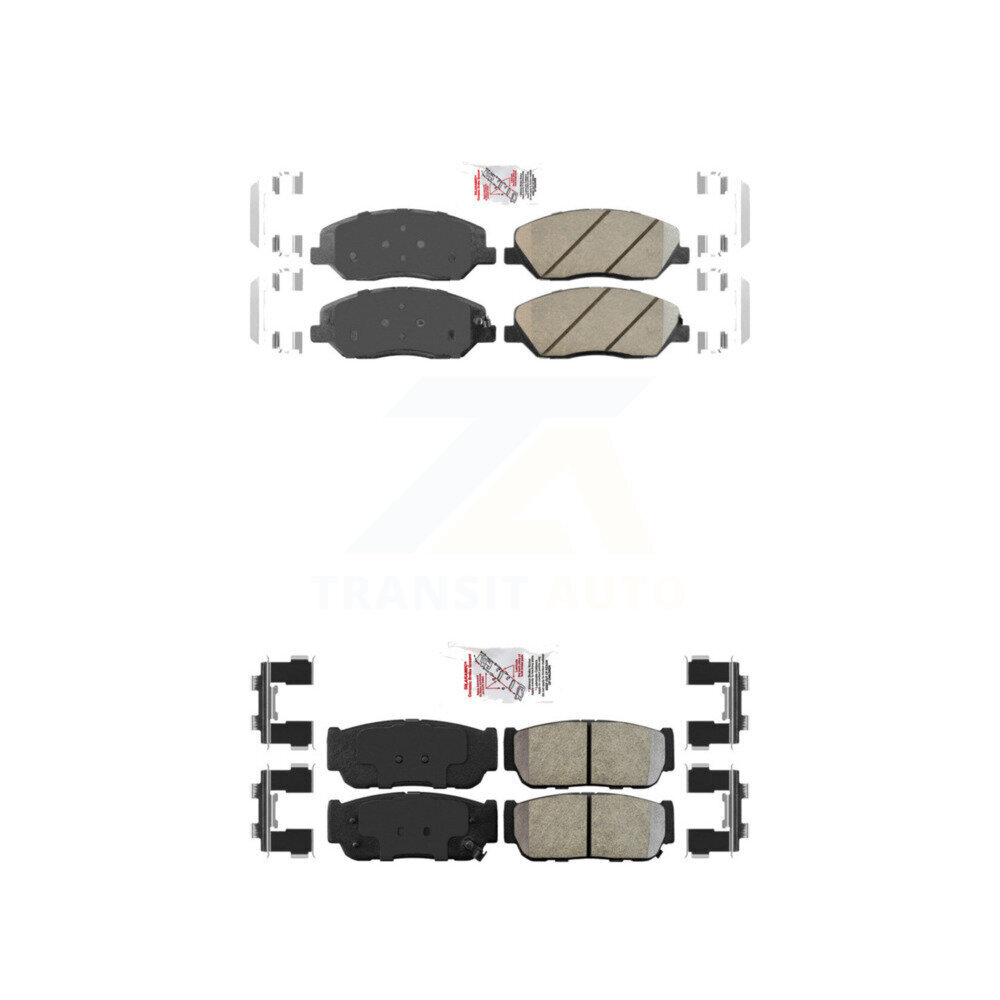 AmeriBRAKES - KNF-101395 - Front and Rear Disc Brake Pad Kits