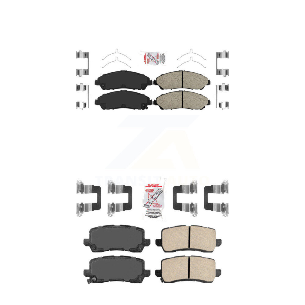 AmeriBRAKES - KNF-101412 - Front and Rear Disc Brake Pad Kits