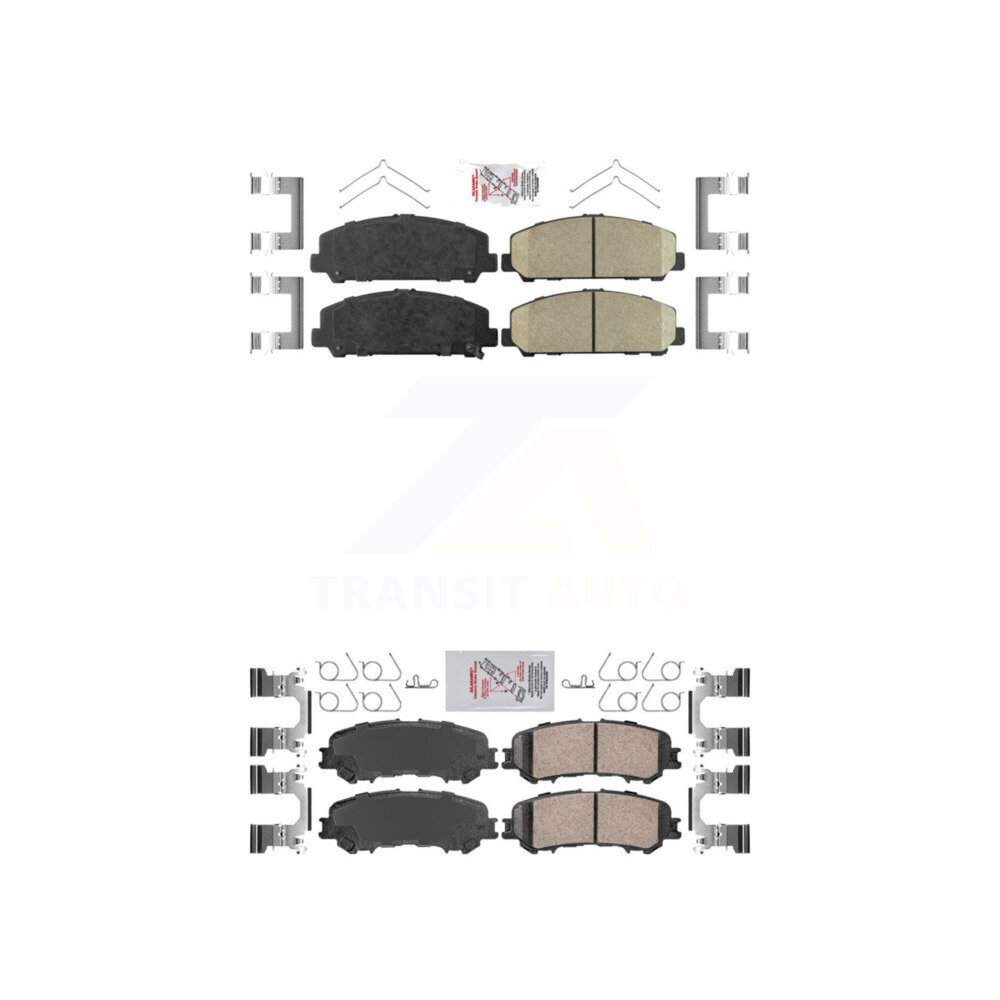 AmeriBRAKES - KNF-101423 - Front and Rear Disc Brake Pad Kits