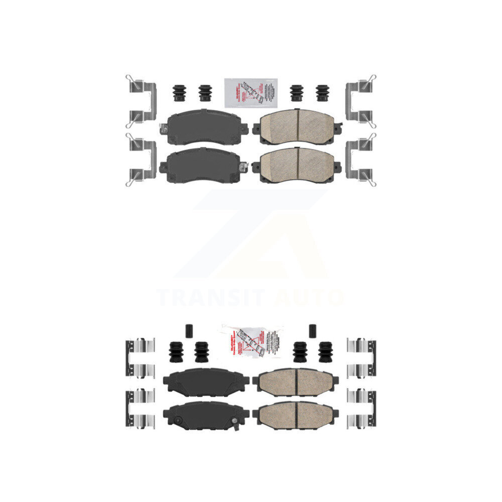 AmeriBRAKES - KNF-101427 - Front and Rear Disc Brake Pad Kits