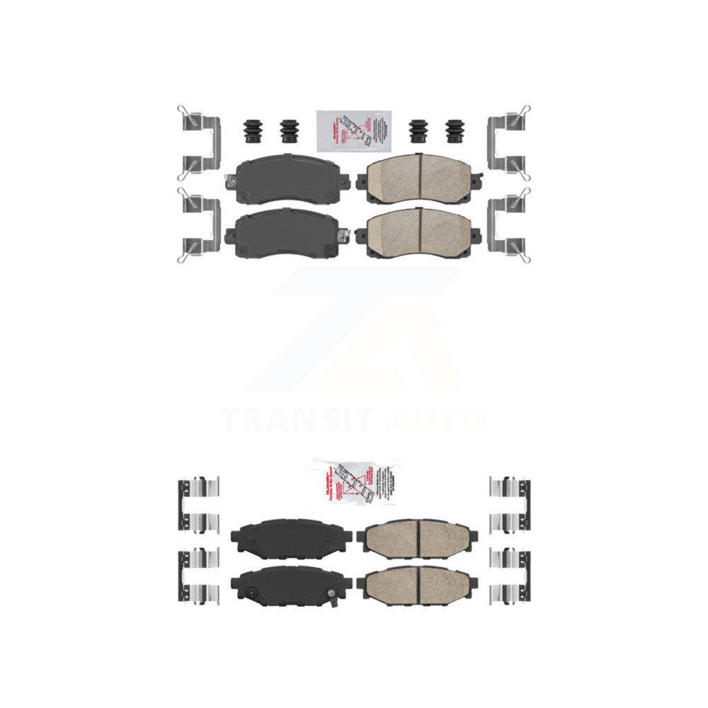 AmeriBRAKES - KNF-101428 - Front and Rear Disc Brake Pad Kits