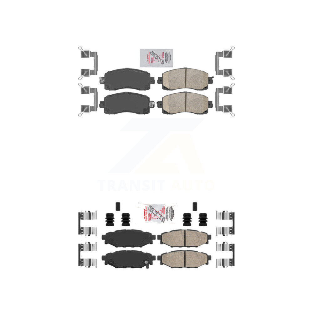 AmeriBRAKES - KNF-101429 - Front and Rear Disc Brake Pad Kits
