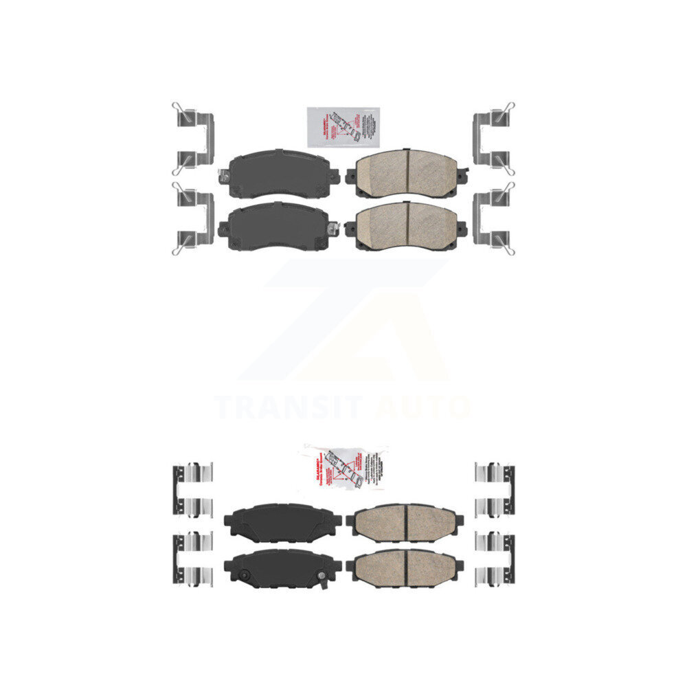 AmeriBRAKES - KNF-101430 - Front and Rear Disc Brake Pad Kits