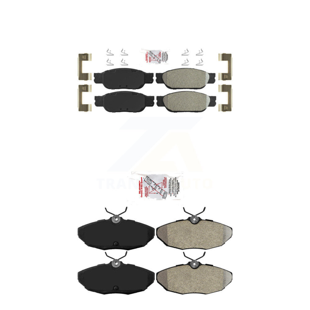 AmeriBRAKES - KNF-101435 - Front and Rear Disc Brake Pad Kits