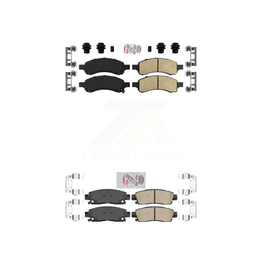 AmeriBRAKES - KNF-101441 - Front and Rear Disc Brake Pad Kits