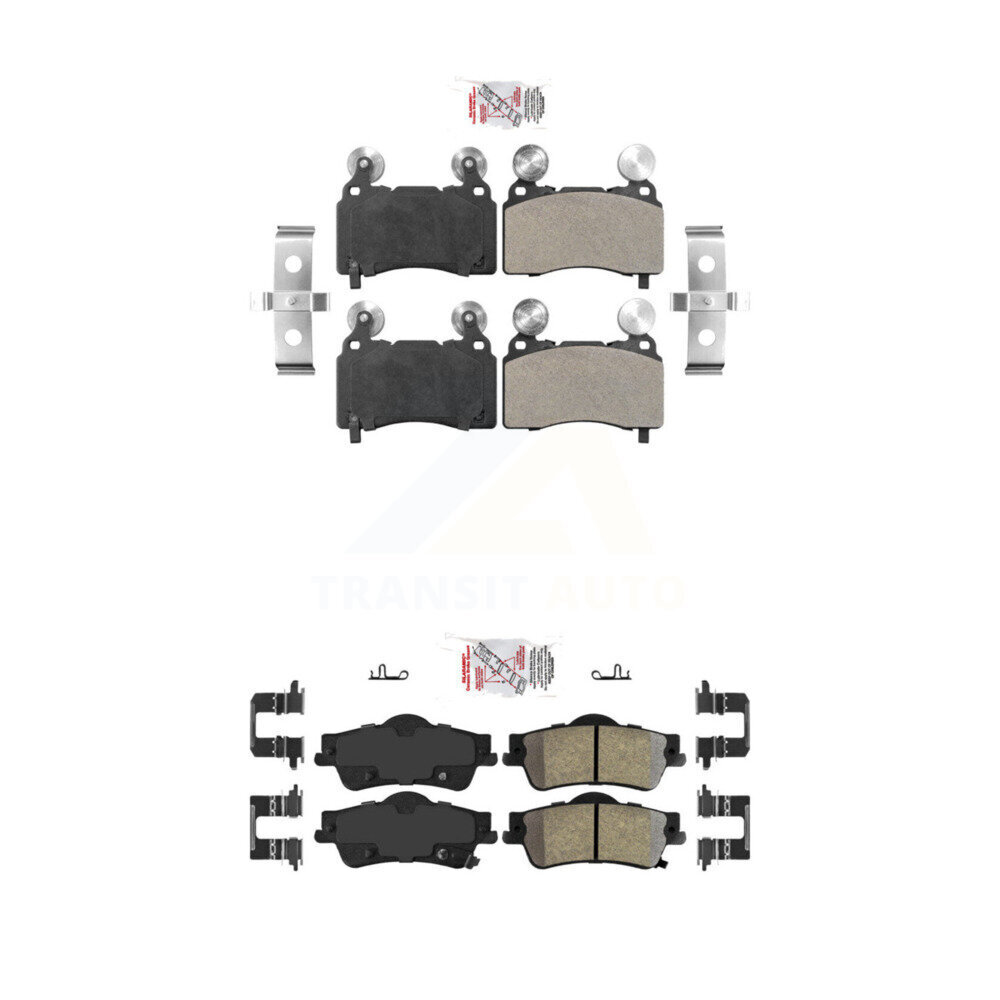 AmeriBRAKES - KNF-101443 - Front and Rear Disc Brake Pad Kits