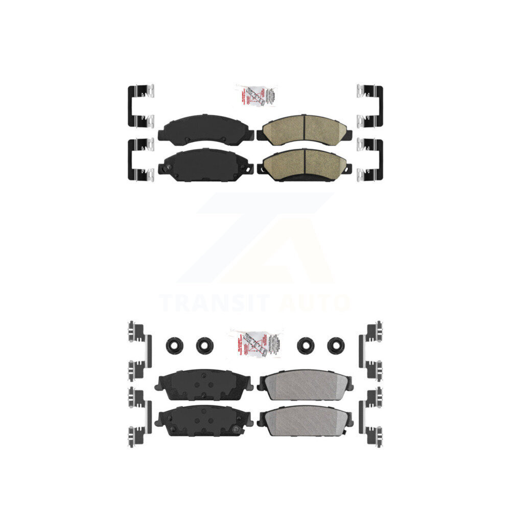AmeriBRAKES - KNF-101446 - Front and Rear Disc Brake Pad Kits