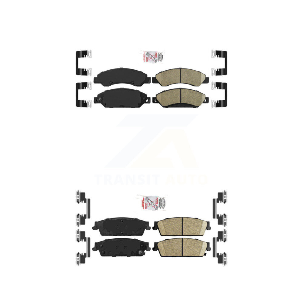 AmeriBRAKES - KNF-101447 - Front and Rear Disc Brake Pad Kits