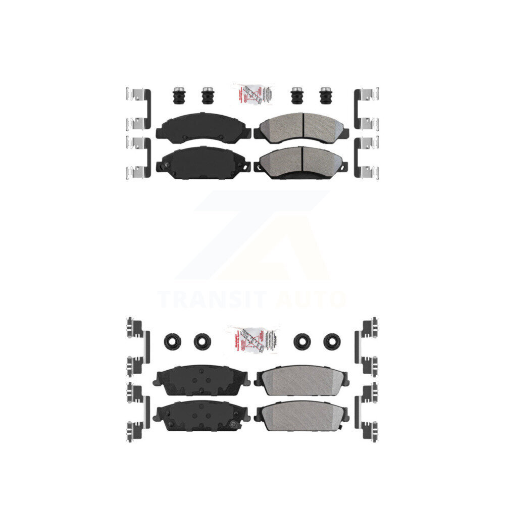 AmeriBRAKES - KNF-101448 - Front and Rear Disc Brake Pad Kits