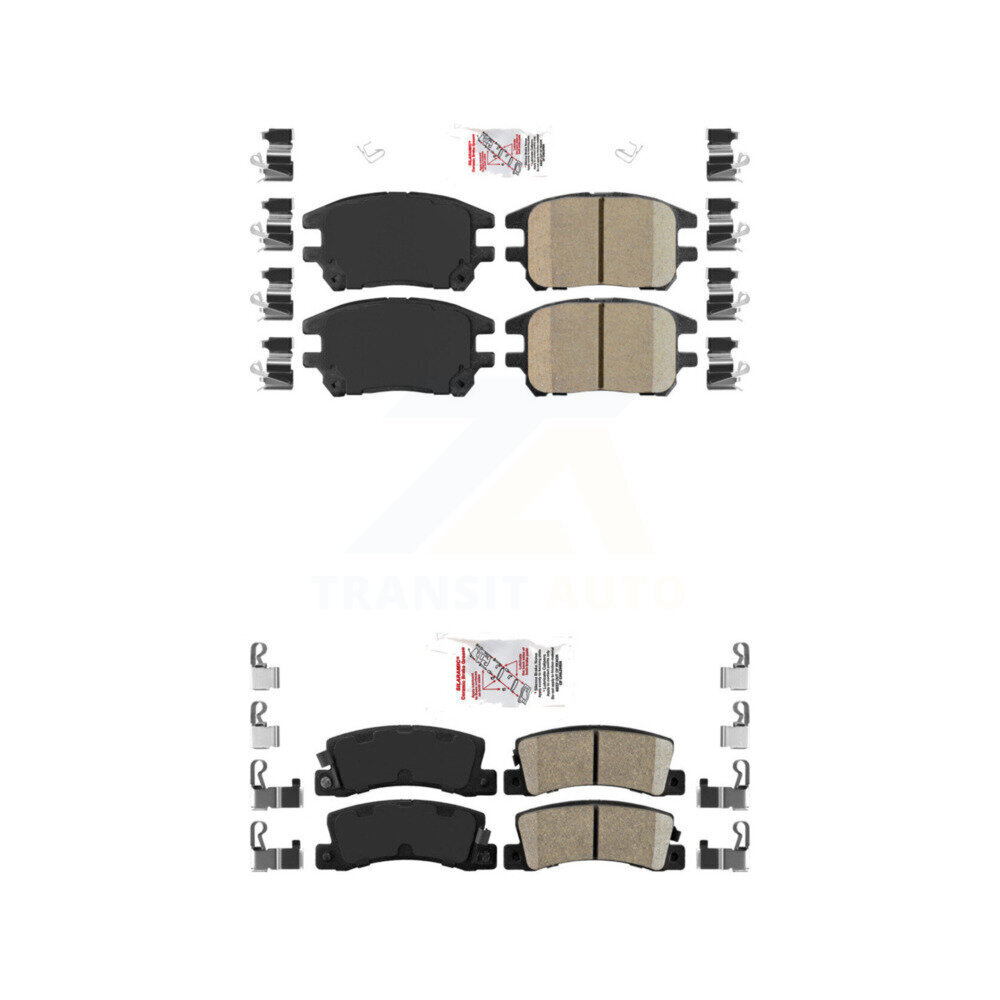 AmeriBRAKES - KNF-101451 - Front and Rear Disc Brake Pad Kits