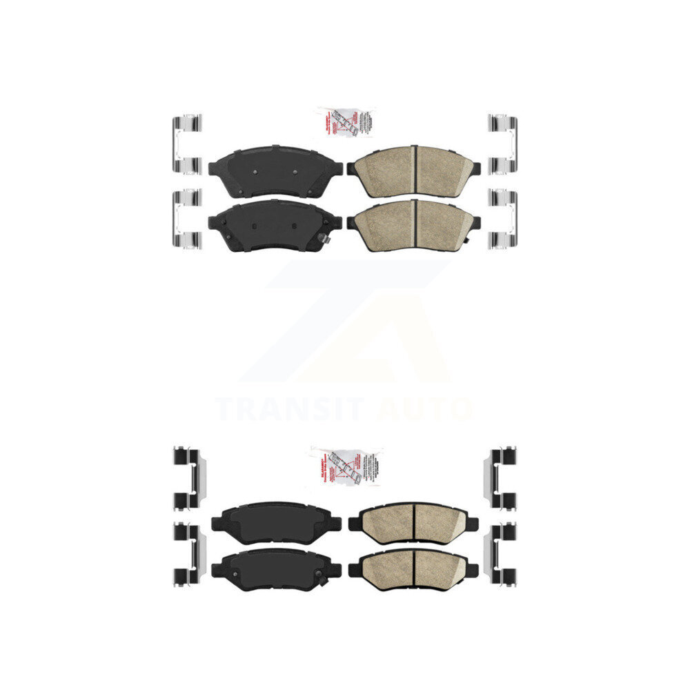 AmeriBRAKES - KNF-101452 - Front and Rear Disc Brake Pad Kits