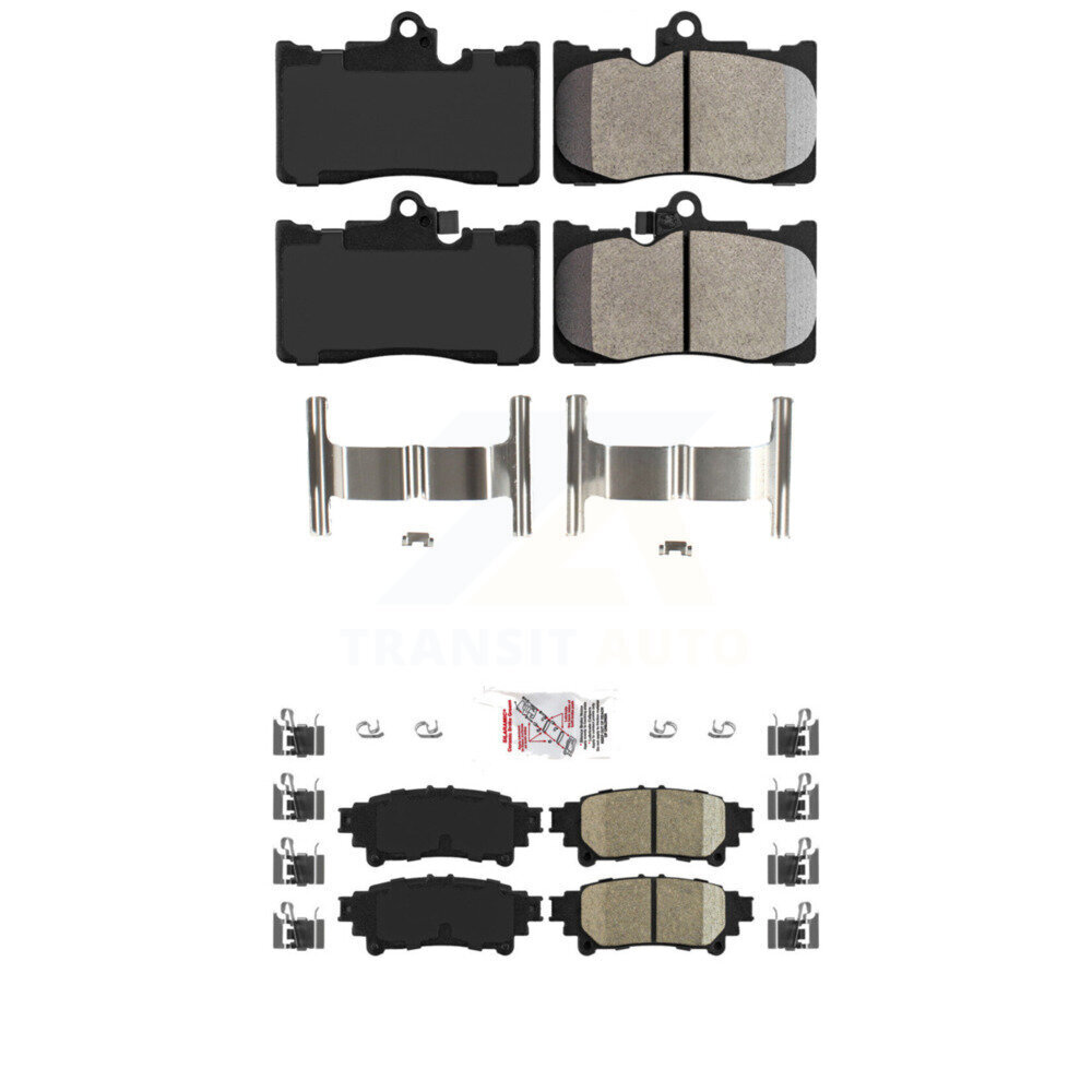 AmeriBRAKES - KNF-101463 - Front and Rear Disc Brake Pad Kits