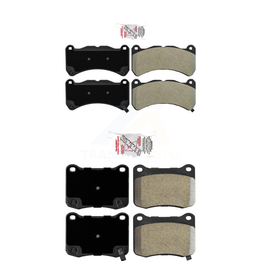 AmeriBRAKES - KNF-101468 - Front and Rear Disc Brake Pad Kits