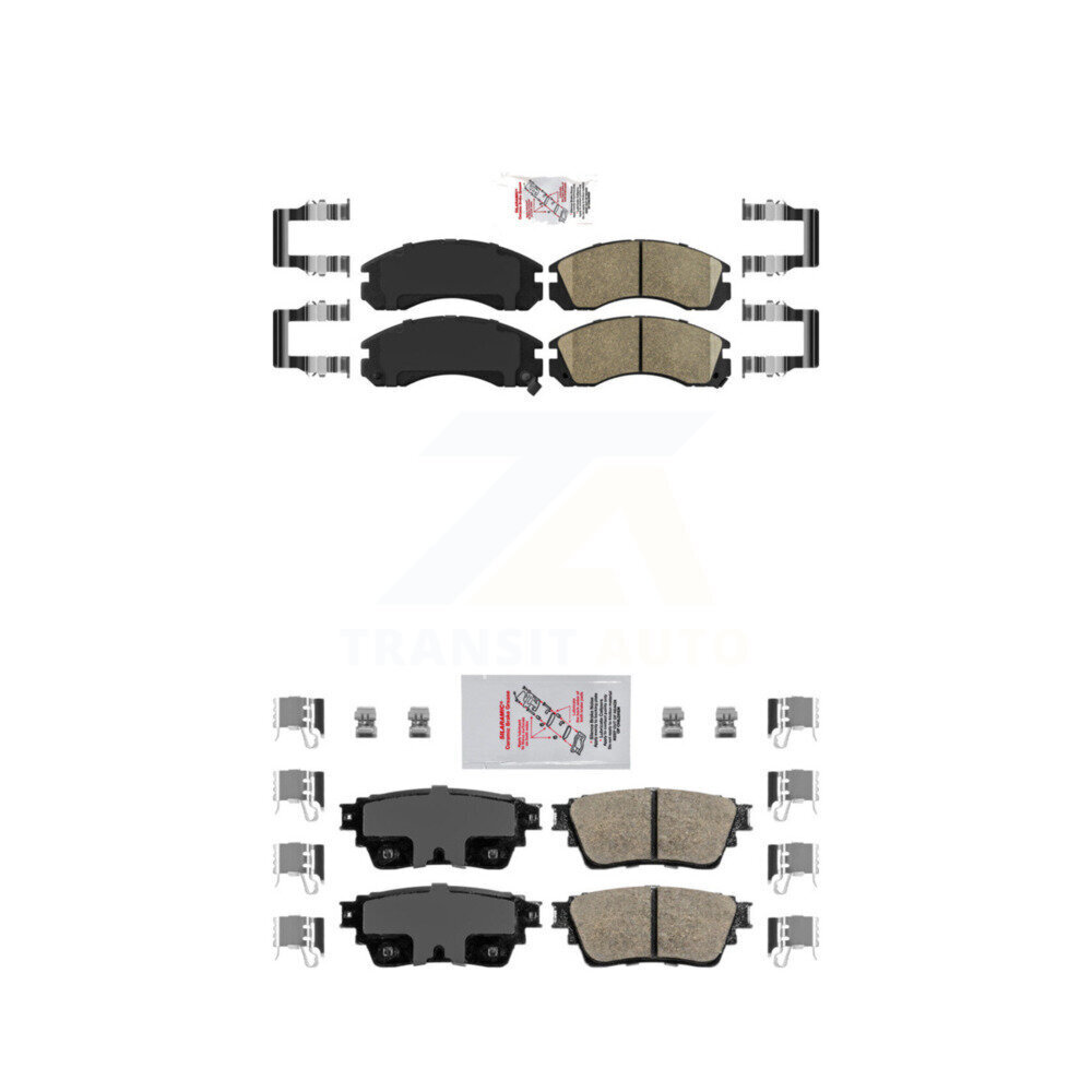 AmeriBRAKES - KNF-101470 - Front and Rear Disc Brake Pad Kits