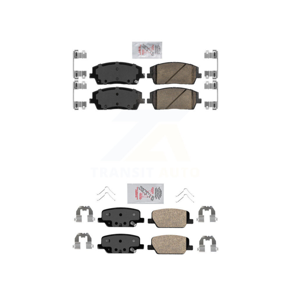 AmeriBRAKES - KNF-101478 - Front and Rear Disc Brake Pad Kits