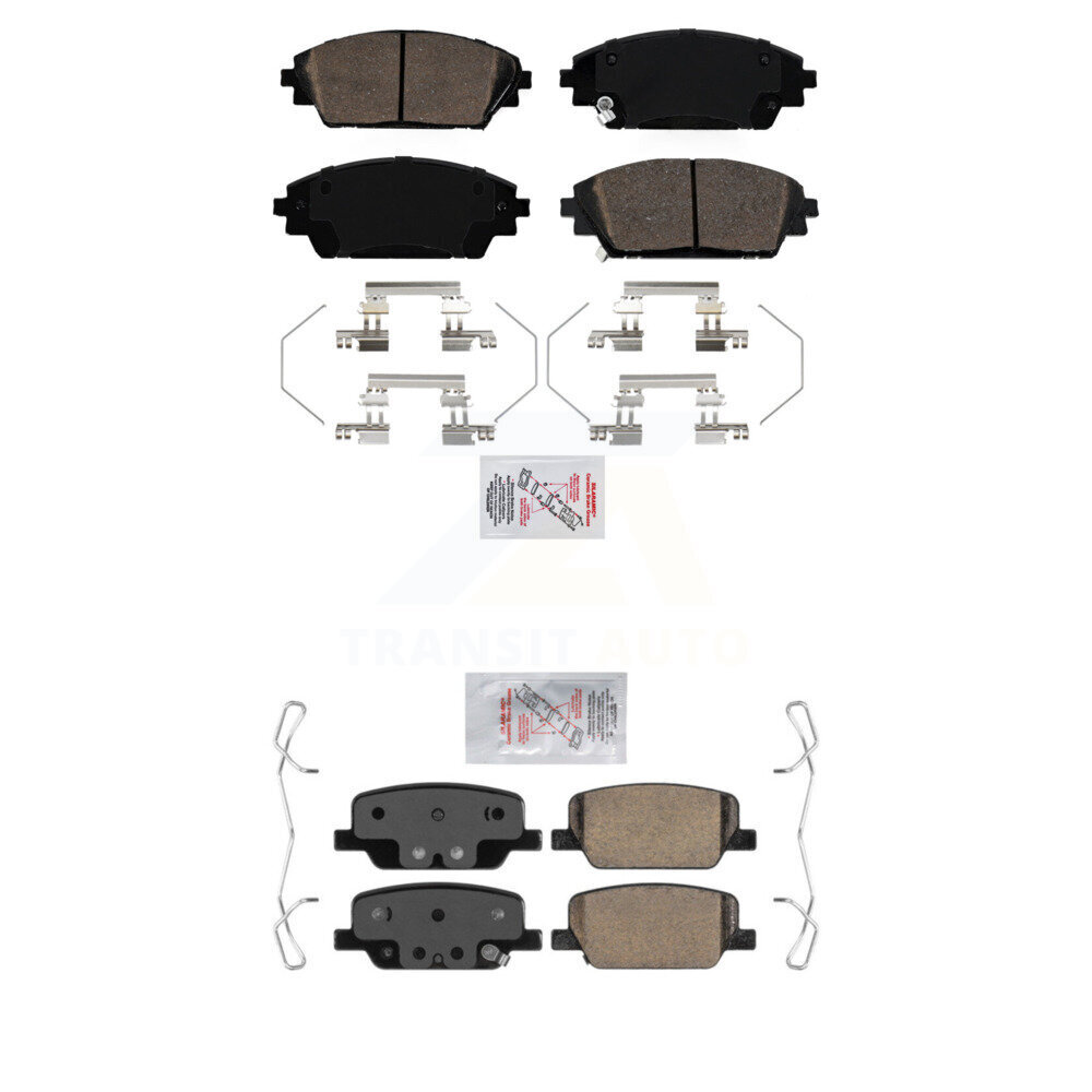 AmeriBRAKES - KNF-101494 - Front and Rear Disc Brake Pad Kits