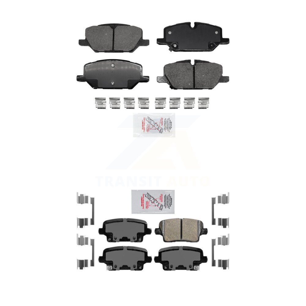 AmeriBRAKES - KNF-101497 - Front and Rear Disc Brake Pad Kits