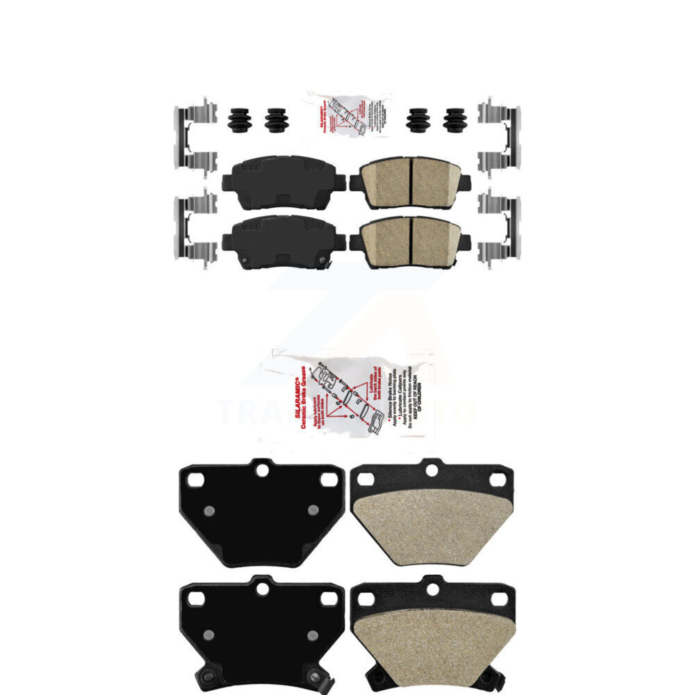 AmeriBRAKES - KNF-101536 - Front and Rear Disc Brake Pad Kits