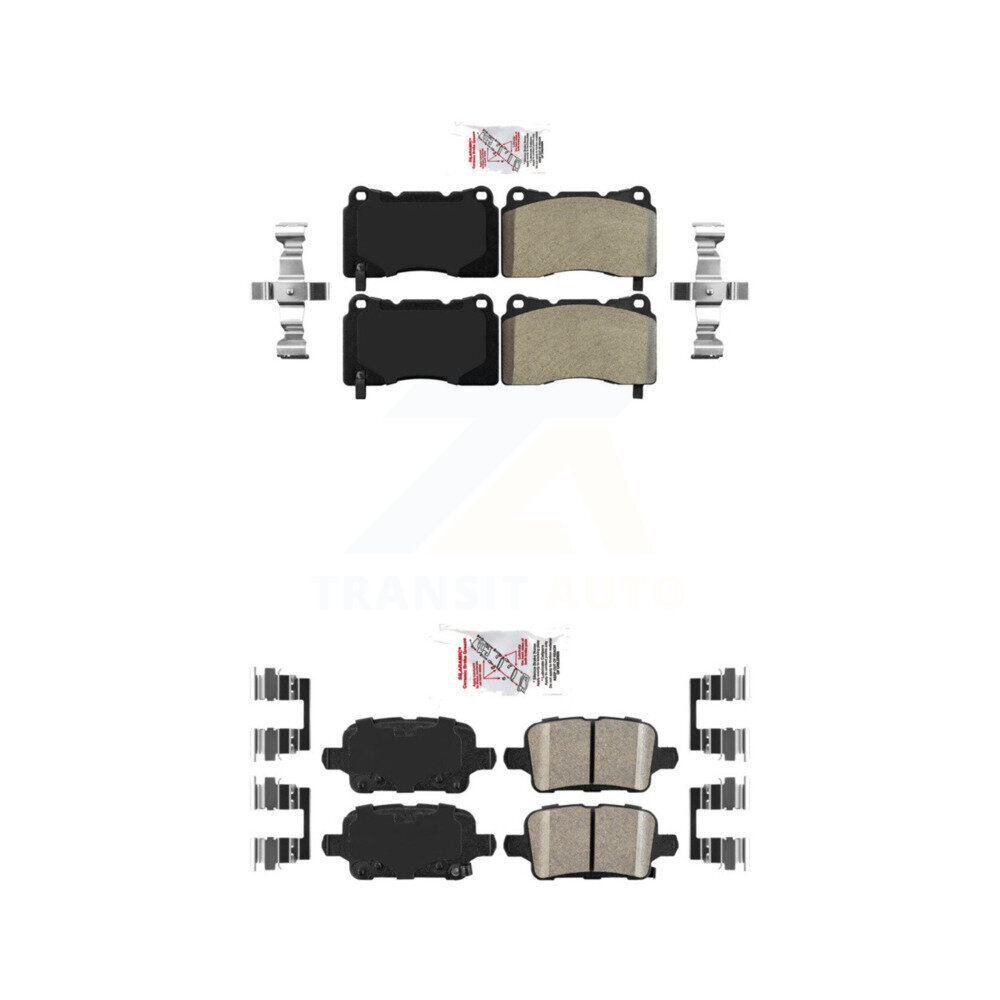 AmeriBRAKES - KNF-101539 - Front and Rear Disc Brake Pad Kits