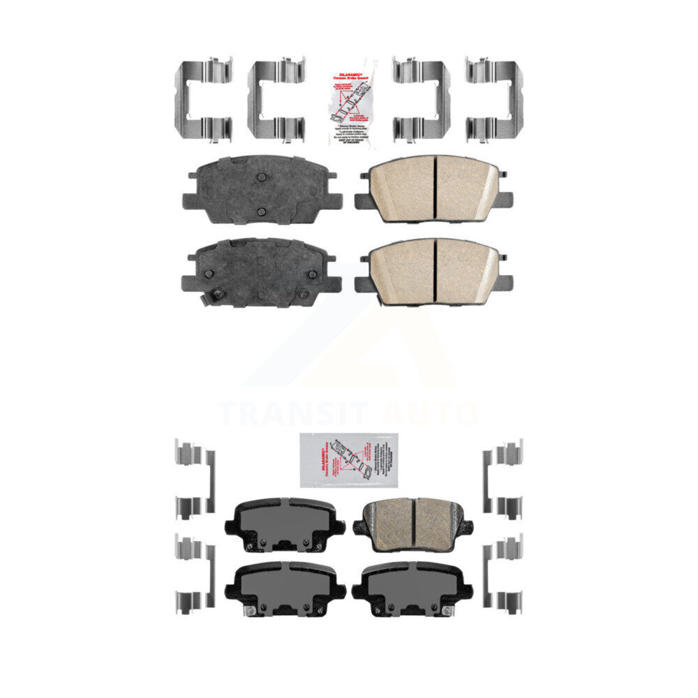 AmeriBRAKES - KNF-101542 - Front and Rear Disc Brake Pad Kits