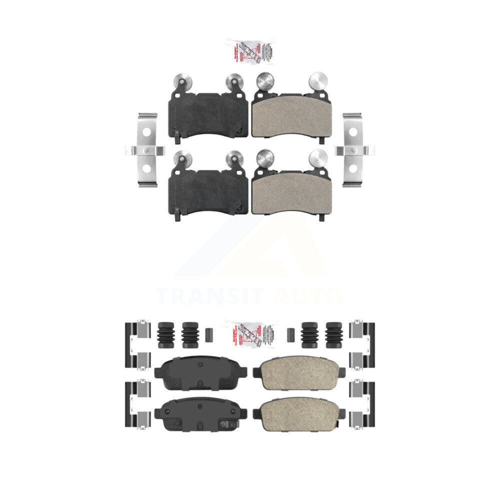 AmeriBRAKES - KNF-101545 - Front and Rear Disc Brake Pad Kits