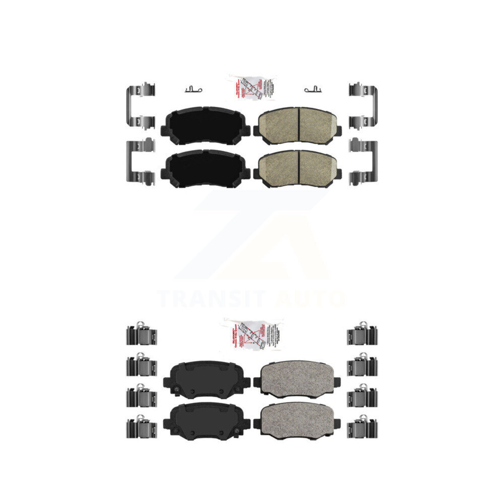 AmeriBRAKES - KNF-101547 - Front and Rear Disc Brake Pad Kits