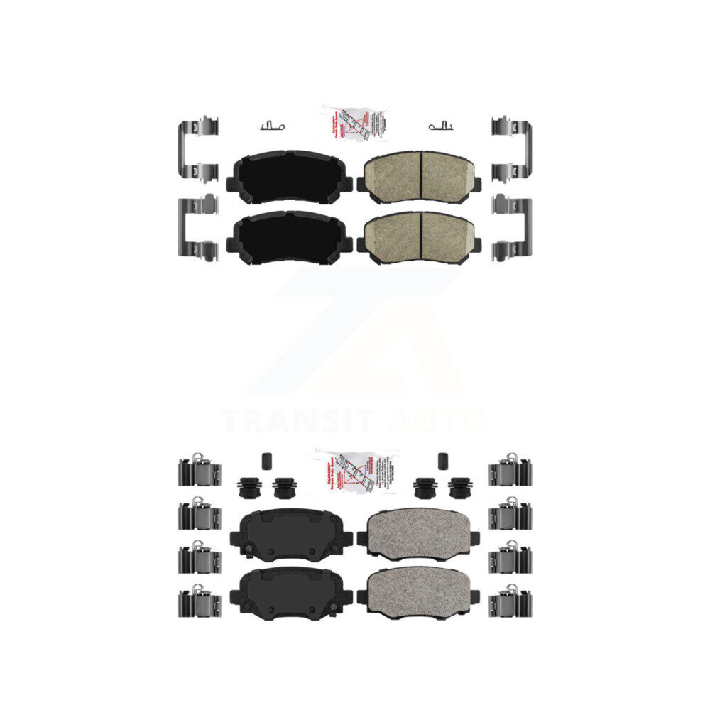 AmeriBRAKES - KNF-101548 - Front and Rear Disc Brake Pad Kits