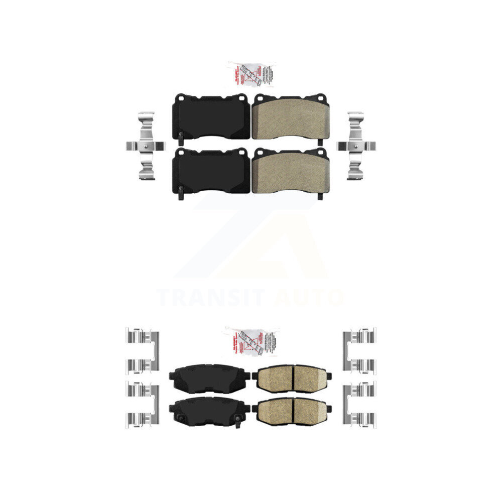 AmeriBRAKES - KNF-101553 - Front and Rear Disc Brake Pad Kits