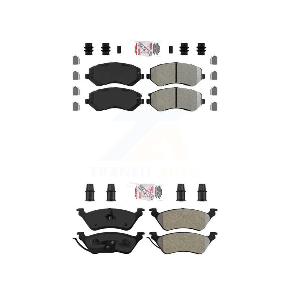 AmeriBRAKES - KNF-101590 - Front and Rear Disc Brake Pad Kits