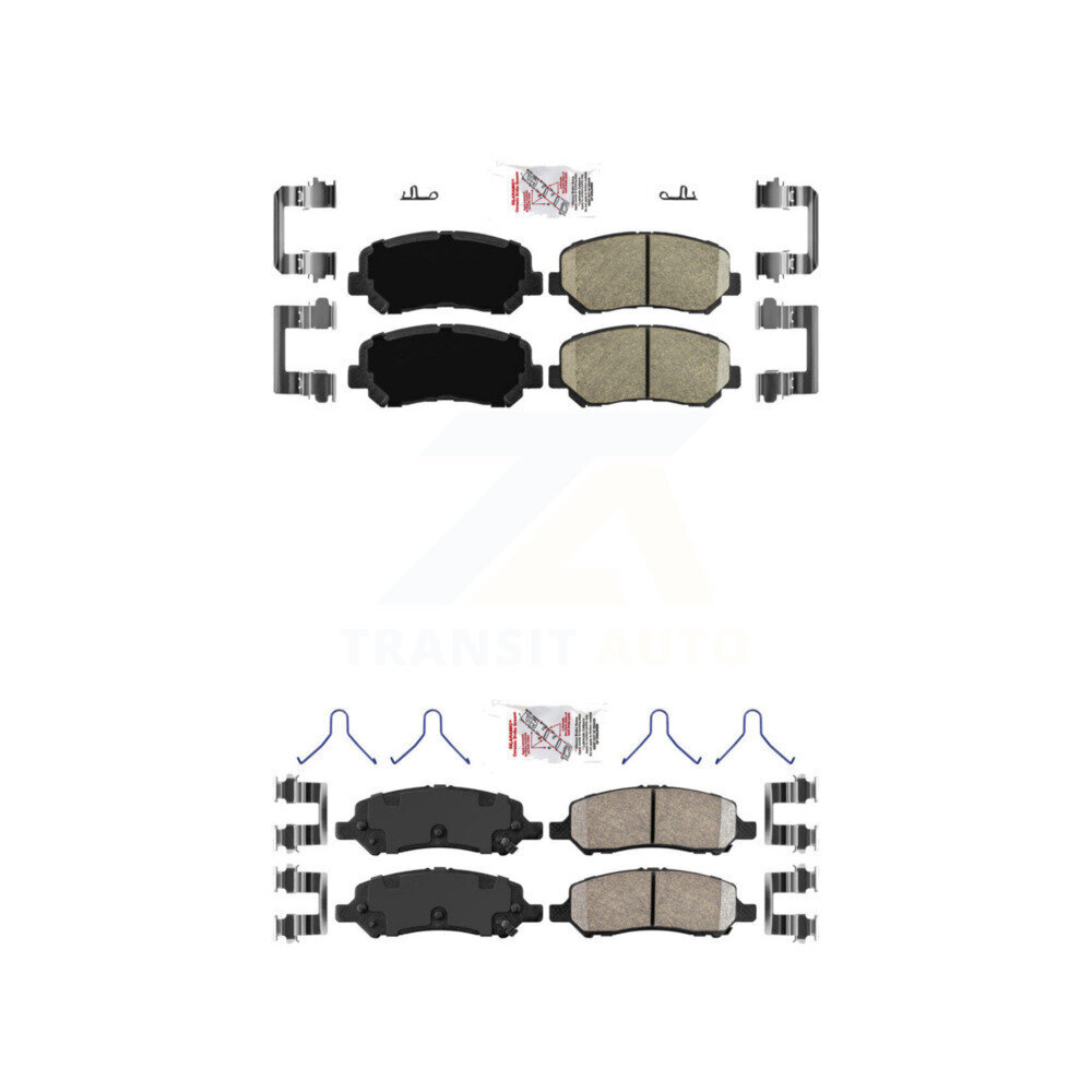 AmeriBRAKES - KNF-101593 - Front and Rear Disc Brake Pad Kits