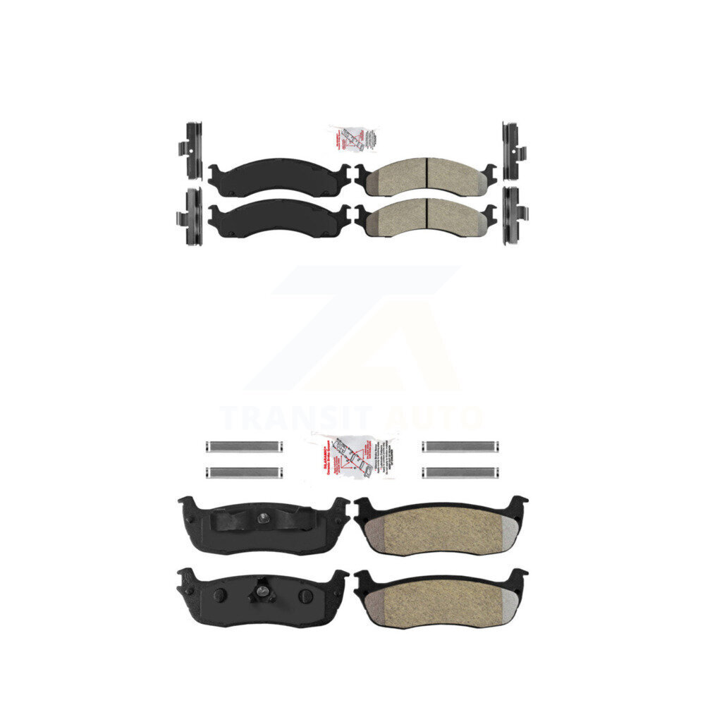 AmeriBRAKES - KNF-101605 - Front and Rear Disc Brake Pad Kits