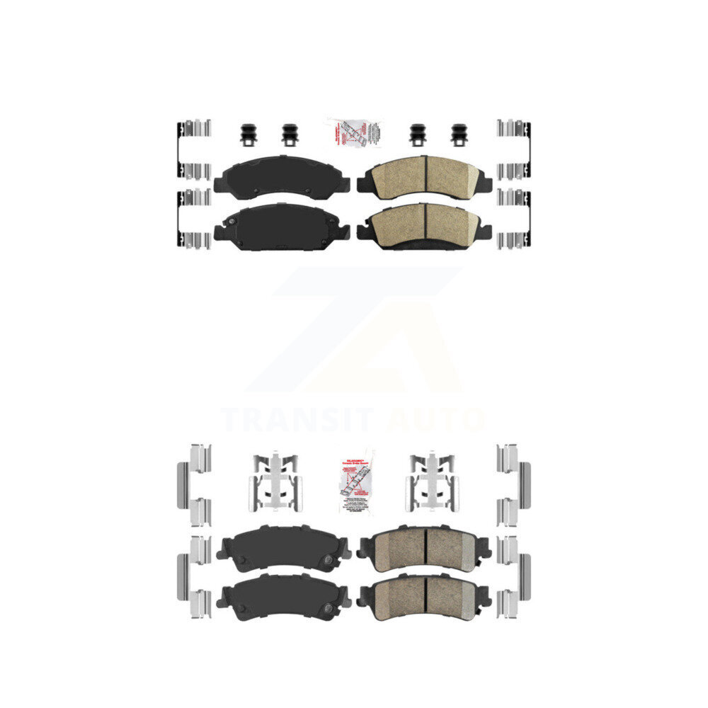 AmeriBRAKES - KNF-101609 - Front and Rear Disc Brake Pad Kits