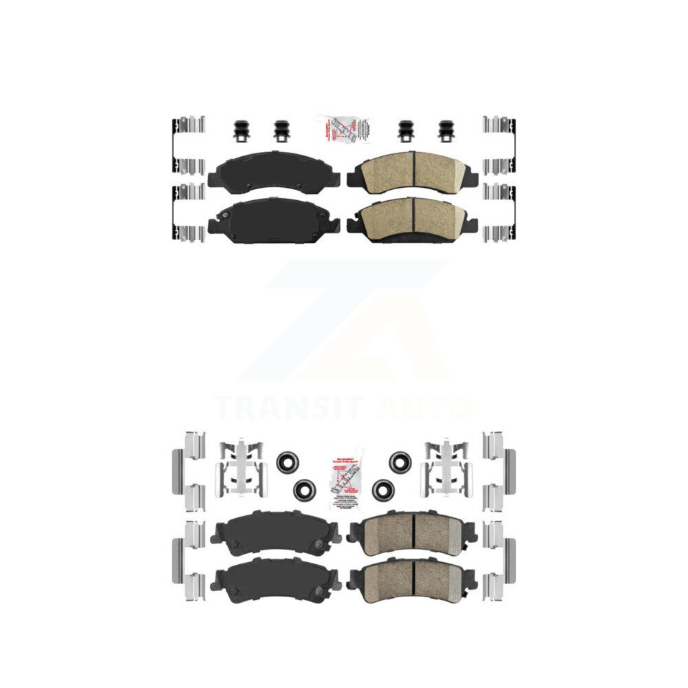 AmeriBRAKES - KNF-101610 - Front and Rear Disc Brake Pad Kits
