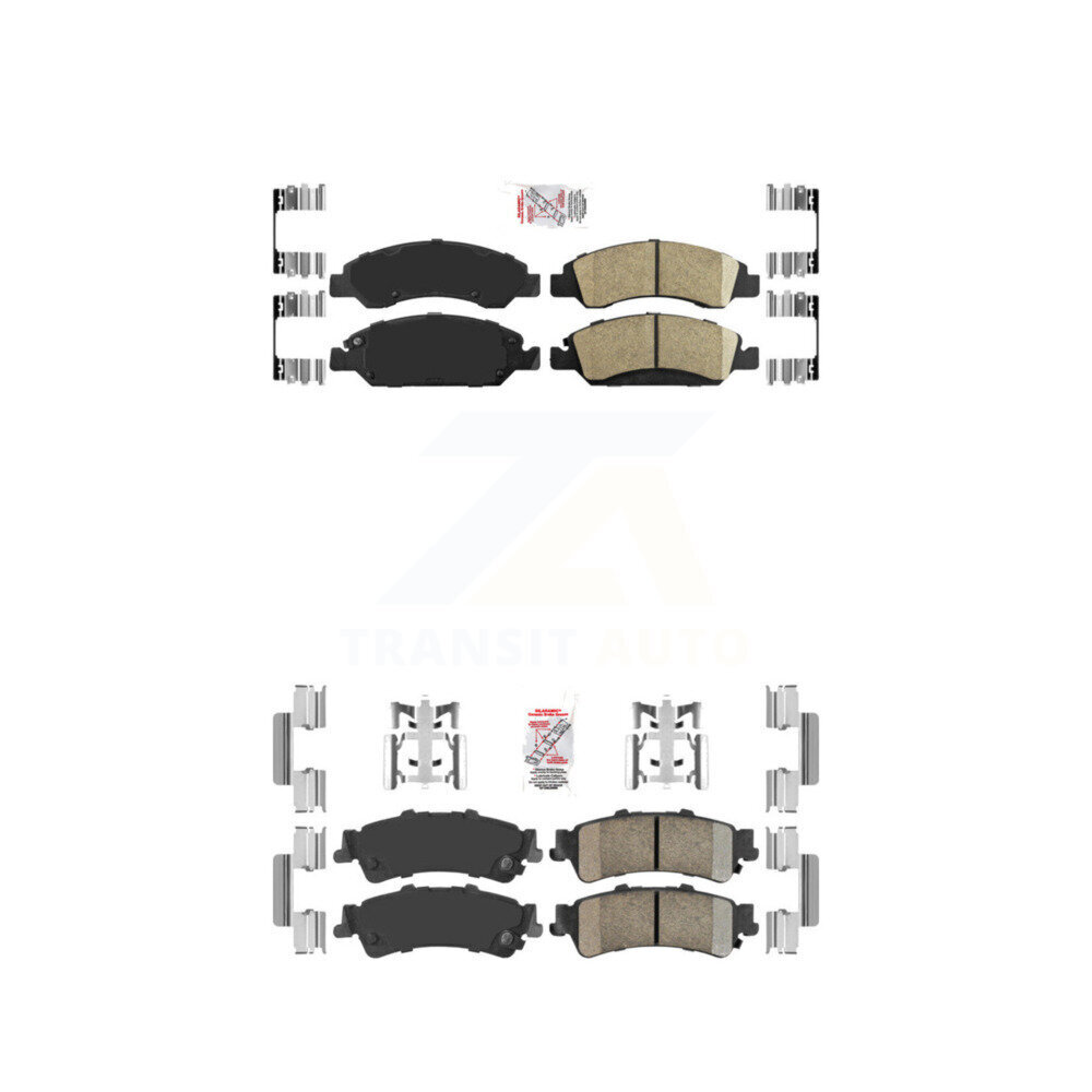 AmeriBRAKES - KNF-101611 - Front and Rear Disc Brake Pad Kits