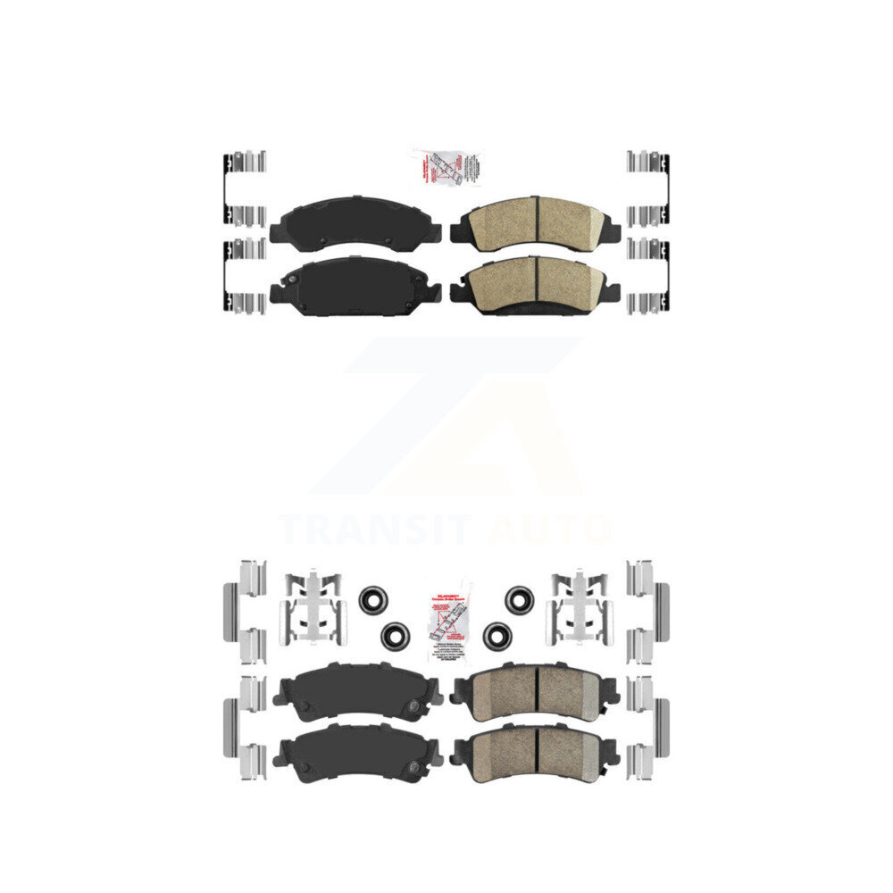 AmeriBRAKES - KNF-101612 - Front and Rear Disc Brake Pad Kits