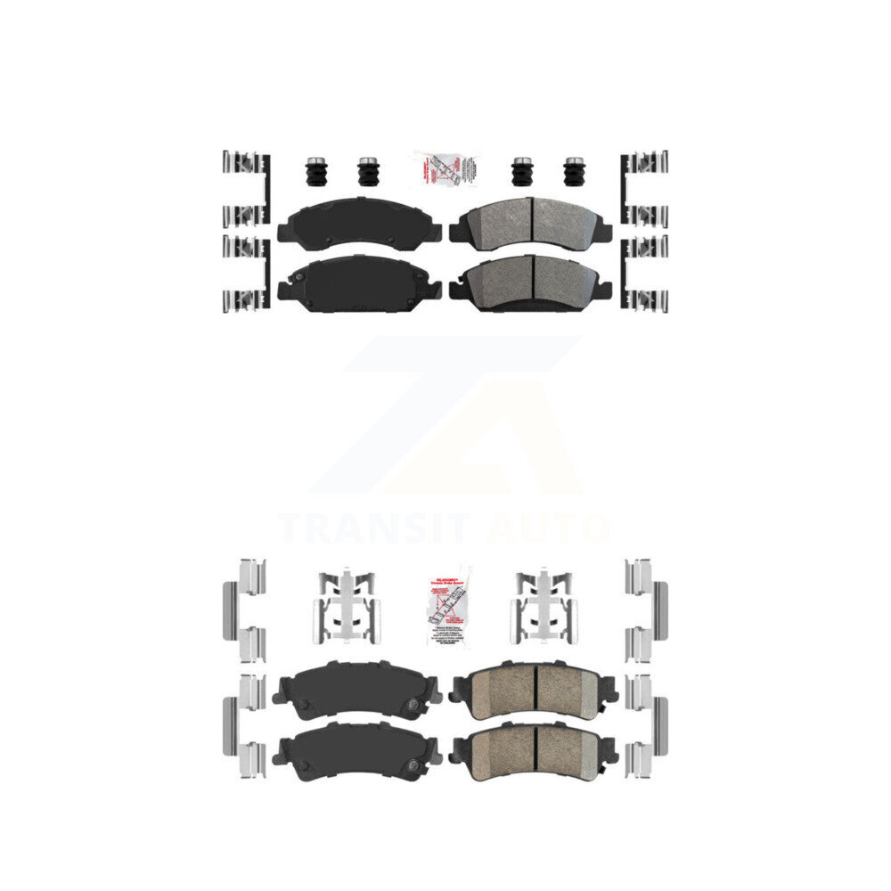 AmeriBRAKES - KNF-101613 - Front and Rear Disc Brake Pad Kits