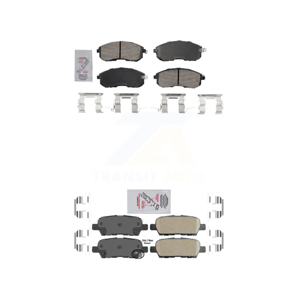 AmeriBRAKES - KNF-101624 - Front and Rear Disc Brake Pad Kits
